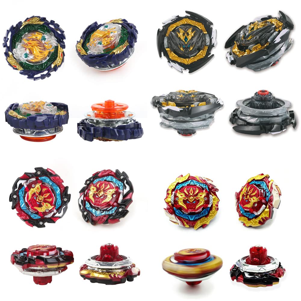 Beyblade Burst Metal Fusion Attack Top Grip Blade Set - 8 Premium Spinning Battle Tops with 3 Two-Way Launchers & 2 Handles - Ultimate Battling Game Toy for Kids Ages 6-8+ - Great Birthday Gift for Boys - Includes Durable Storage Box - Perfect for Competitive Play, Birthday Parties & STEM Learning