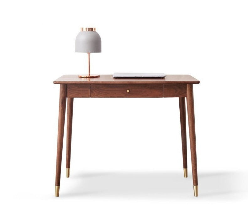 Premium Black Walnut Solid Wood Office Desk - Handcrafted Executive Workstation for Home & Business | Perfect for Remote Work, Study & Professional Workspaces