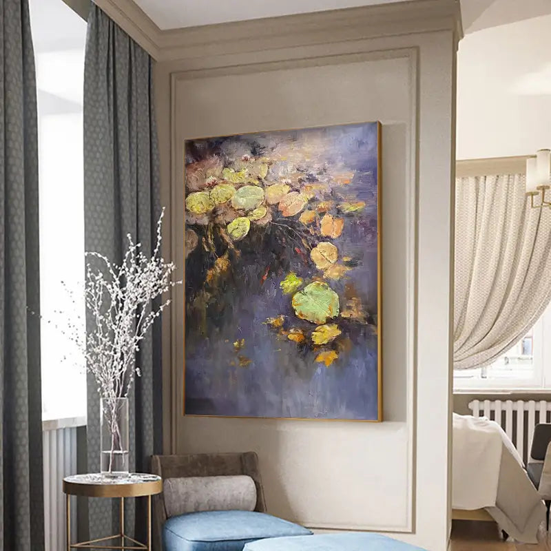 Flower And Tree Painting #FT 014 - Handmade Canvas Artwork for Home & Office Decor | Perfect for Living Room, Bedroom Wall Decoration