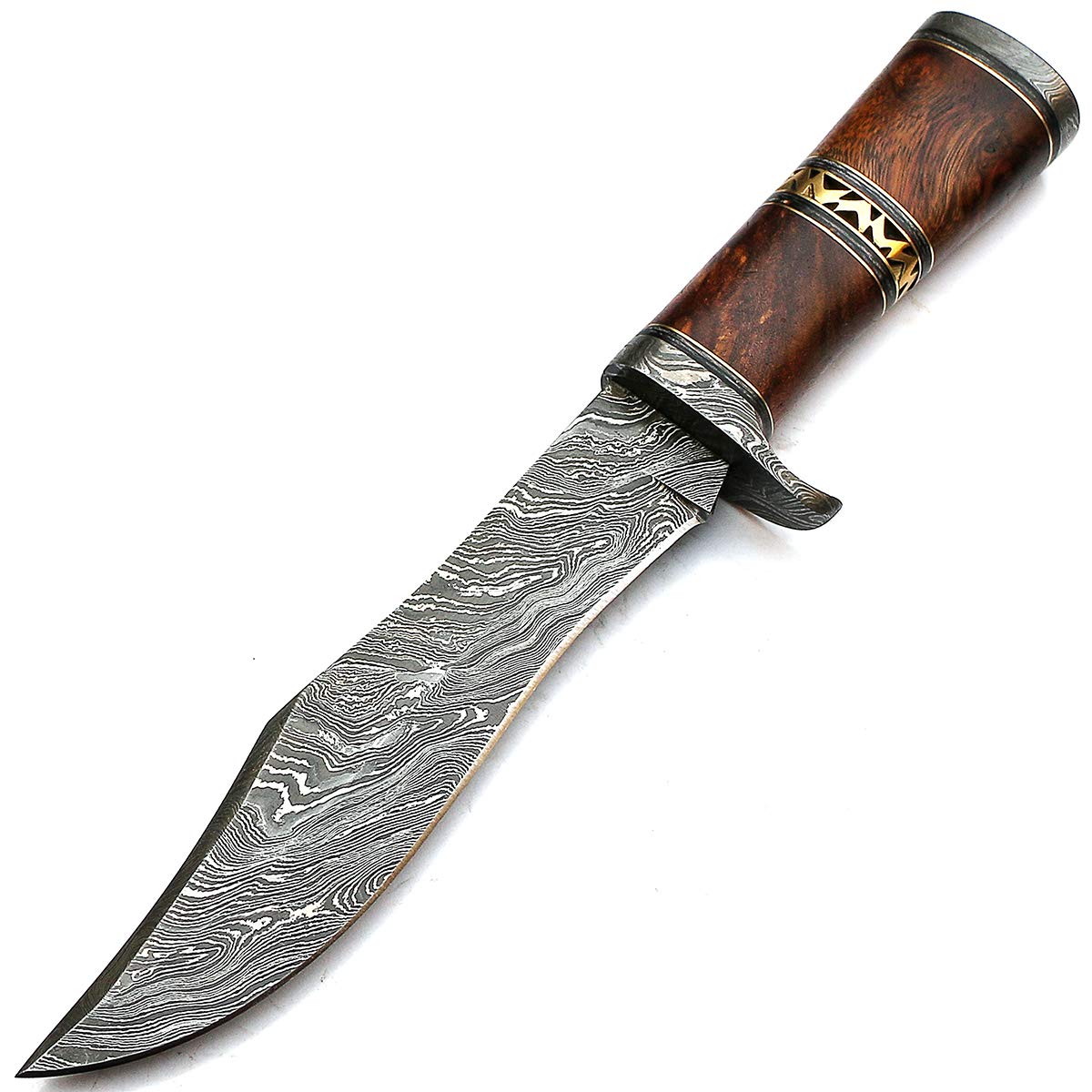 Custom Handmade Damascus Steel 12 Inch Hunting Knife with Sheath - PAL 2000 HUN-9289 | Durable Outdoor Survival Tool for Camping, Hunting & Bushcraft
