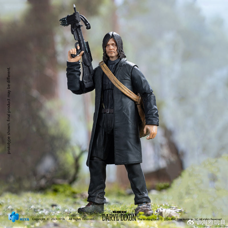 PRE ORDER - Hiya 1/18 Scale 4-Inch The Walking Dead Daryl Dixon Action Figure - Exquisite Mini Collectible Series for Display & Role Play - Perfect for Fans, Collectors & Gift Giving