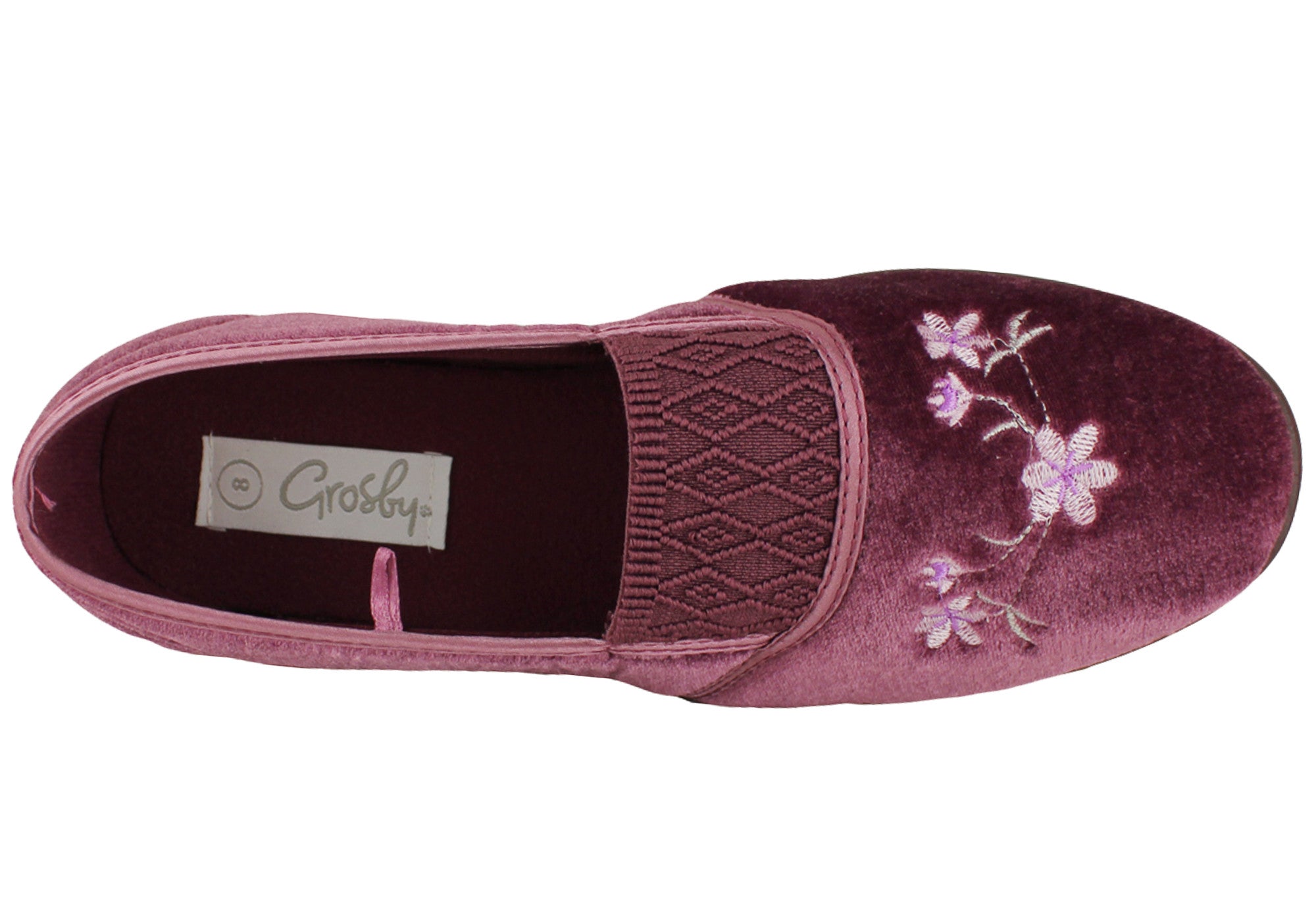 Grosby Sasha Women's Comfortable Indoor Slippers - Soft Plush House Shoes for Relaxing at Home, Lounging & Cozy Winter Wear