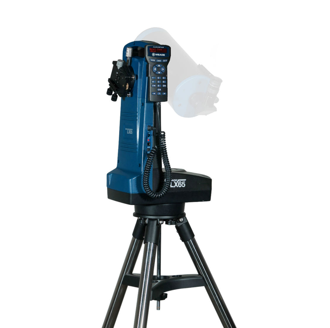 Meade LX65 Alt AZ Single Arm GoTo Mount & Tripod with AudioStar 228000 - Professional Telescope Mount for Astronomy Enthusiasts - Perfect for Stargazing, Astrophotography & Backyard Observations