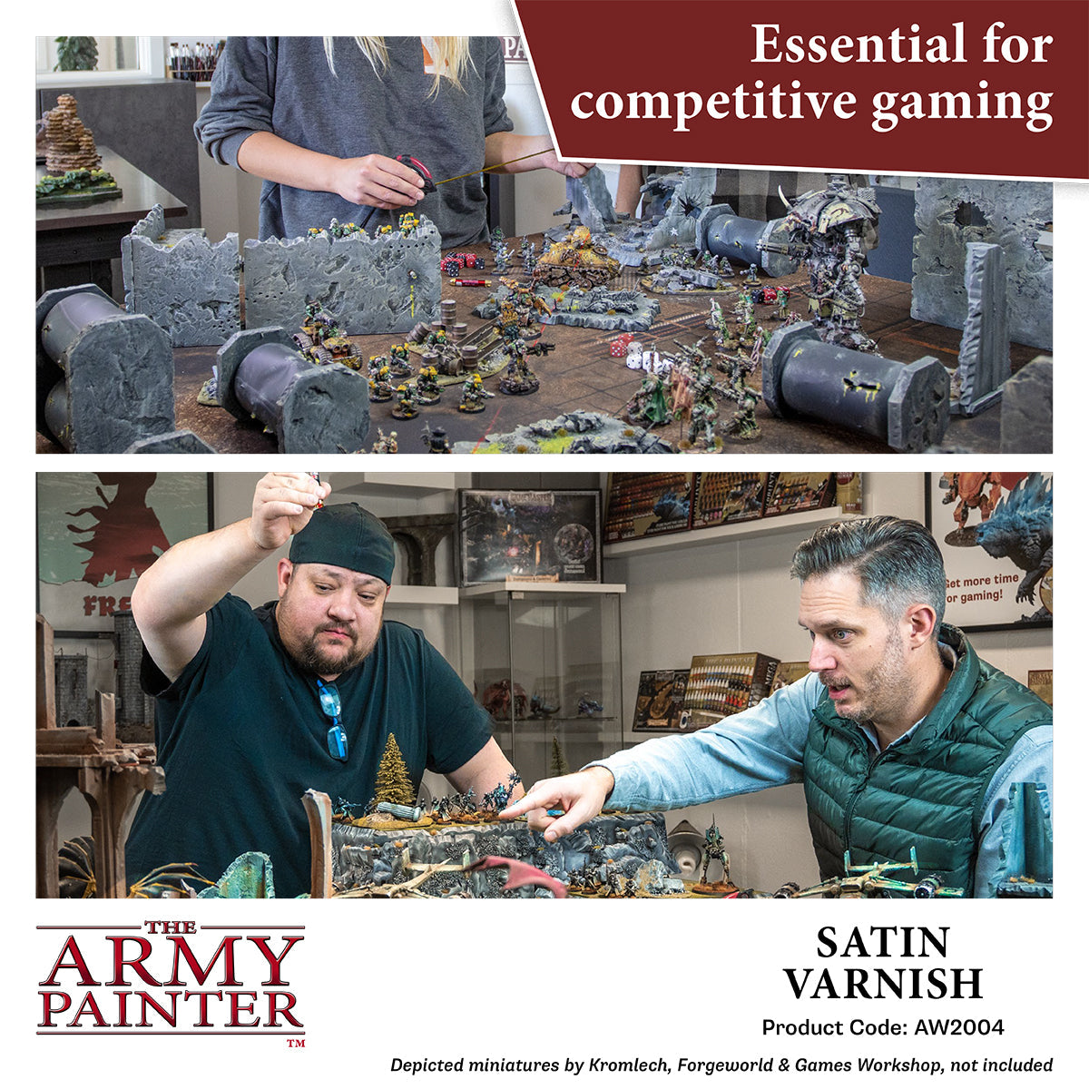 Premium Aegis Suit Satin Varnish - 100ml Warpaints Air Model Paint for Miniatures & Wargaming - Perfect for Tabletop Gaming, Miniature Painting, and Hobby Projects