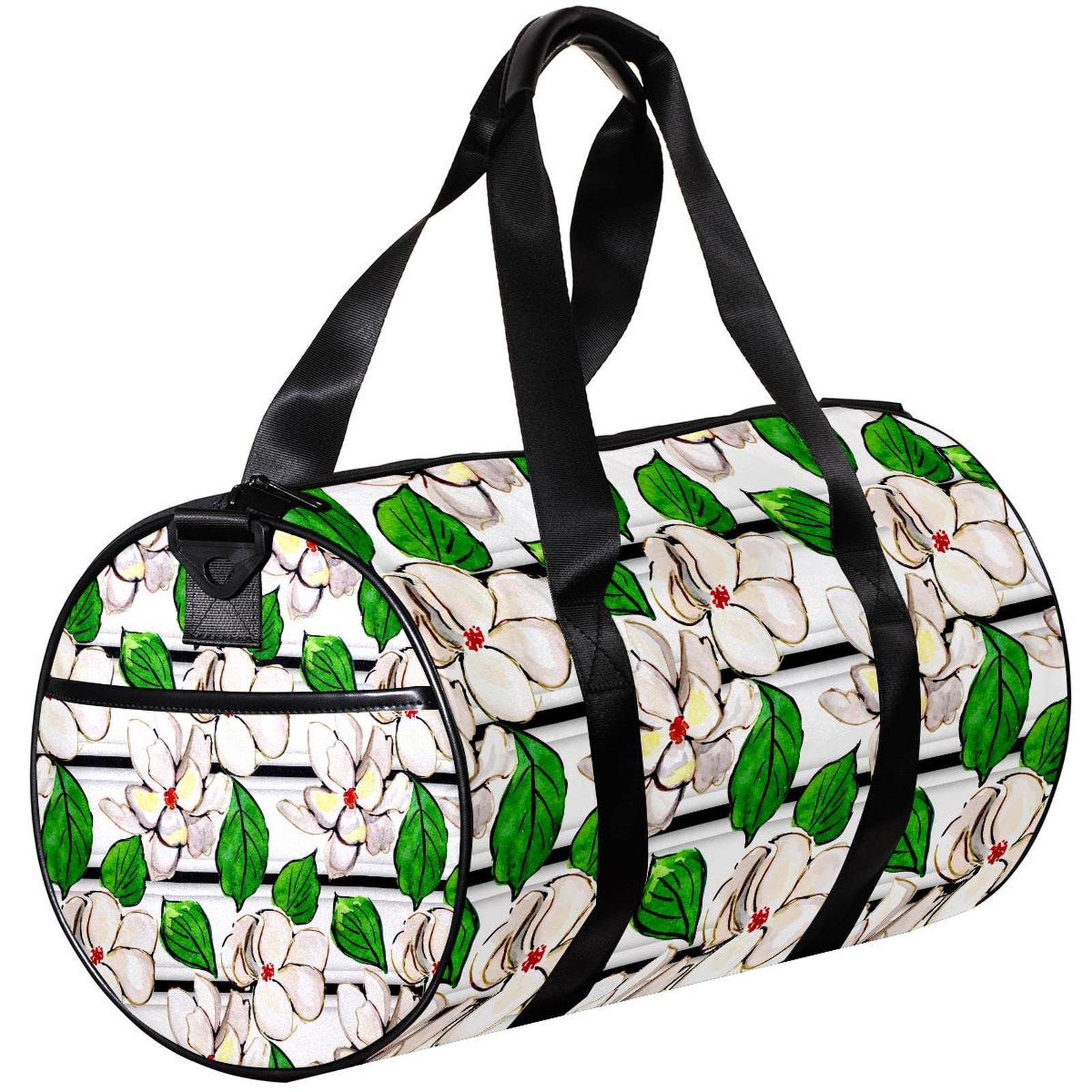Men's Gym Bag - Large Duffle Bag with Wet Pocket, Floral Print Sports Duffel for Gym, Travel & Workout - Perfect for Fitness, Sports & Weekend Getaways