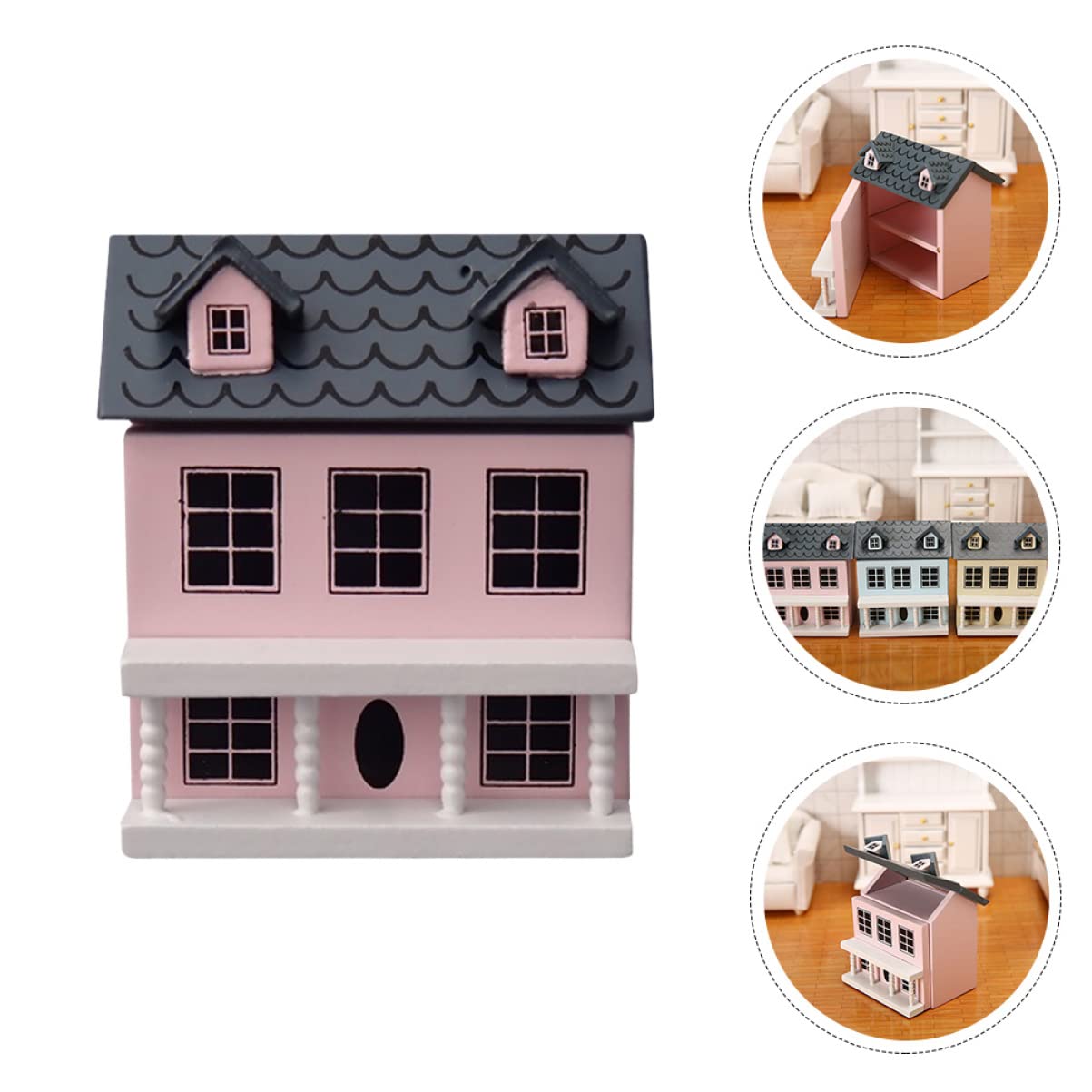Miniature Wooden Dollhouse Kit - DIY Christmas Village House Model for Kids & Collectors | Perfect for Holiday Decor, Gift Giving & Creative Play