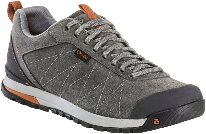 Oboz Men's Bozeman Low Leather Hiking Shoes - Lightweight & Durable Outdoor Footwear for Trail Walking, Camping & Adventure Travel