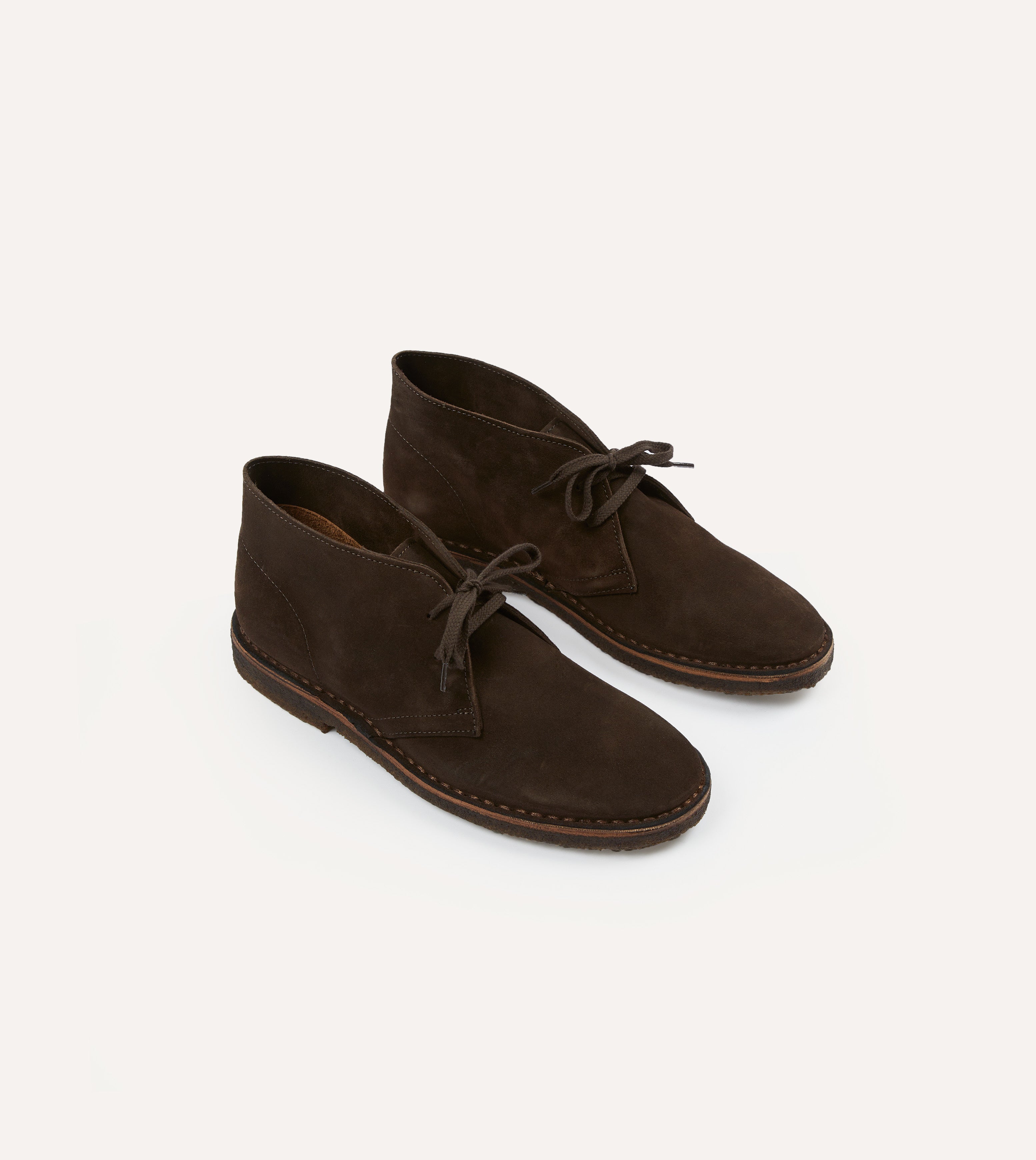 Clifford Men's Dark Brown Suede Desert Boots - Comfortable Casual Chukka Shoes for Outdoor Walking & Everyday Wear