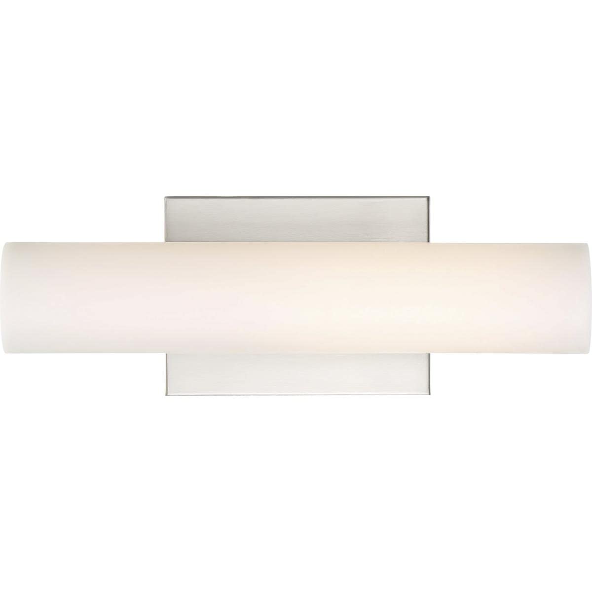 Nuvo 62/1321 LED Vanity Light Fixture - Brushed Nickel Finish, Small Bathroom Mirror Light for Makeup & Grooming