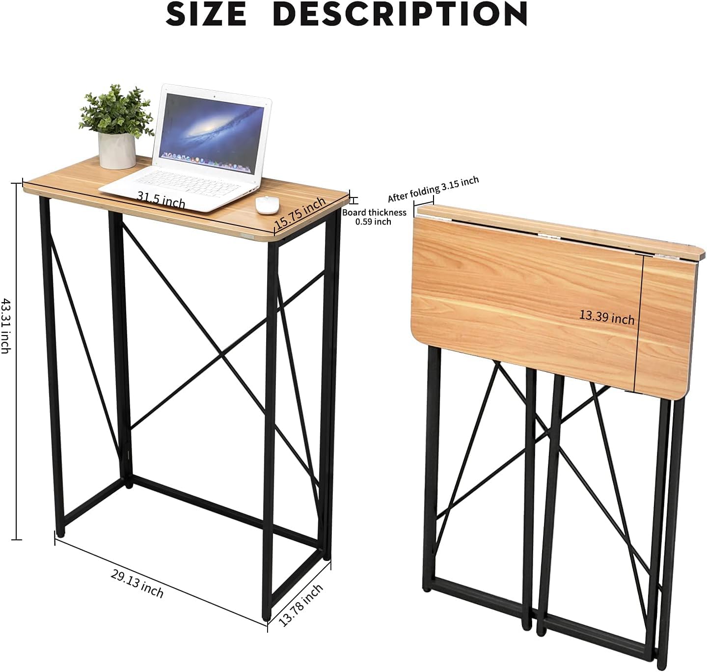 Adjustable Folding Laptop Desk - 31