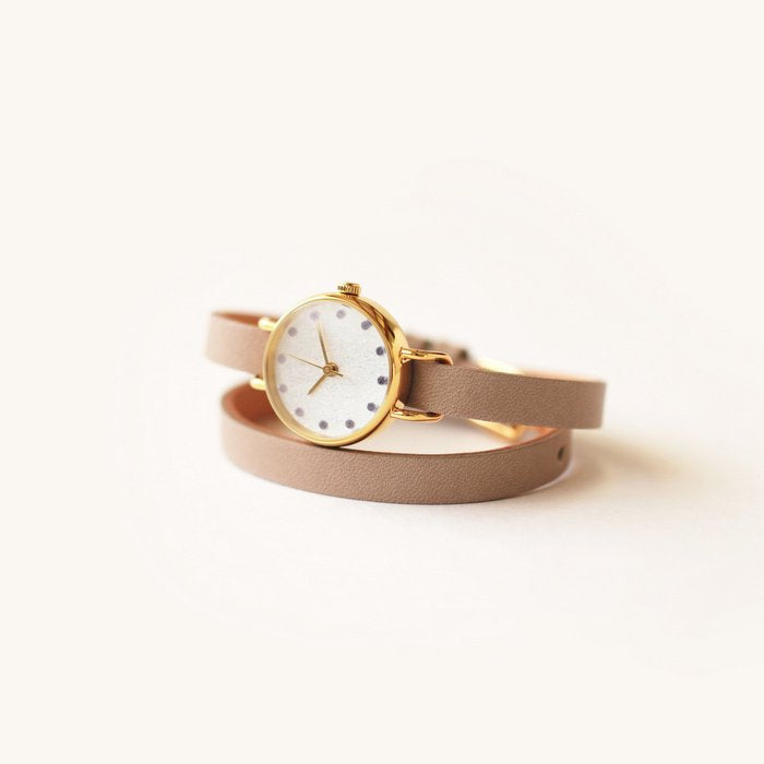 Elegant Japanese Handmade Women's Wristwatch in Wisteria Purple - Perfect for Office, Date Night & Special Occasions