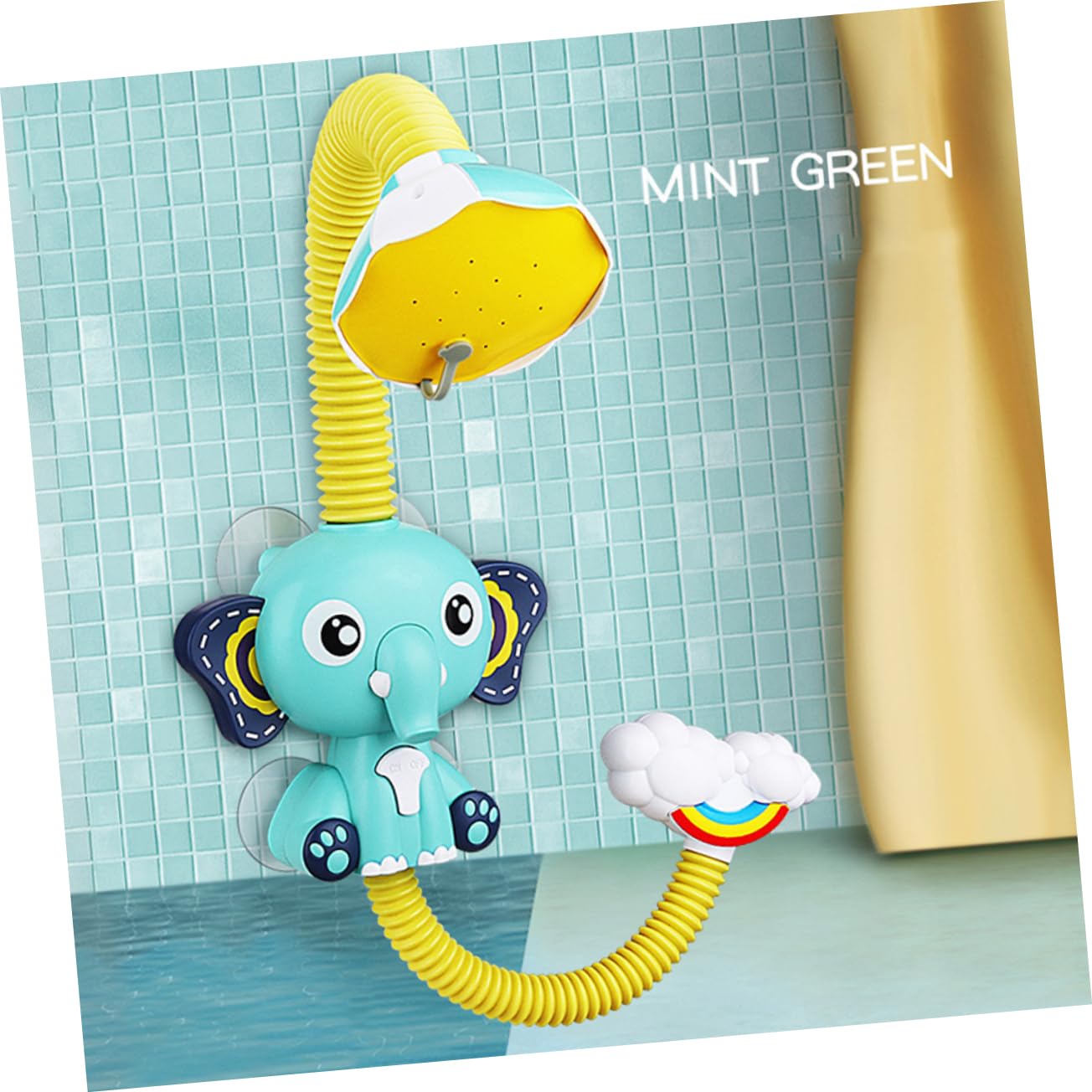 Totority 1pc Green Water Spray Shower Toy for Kids - Fun Bathtub Fountain & Bath Time Play - Perfect for Toddler Sensory Play and Baby Bath Time Entertainment