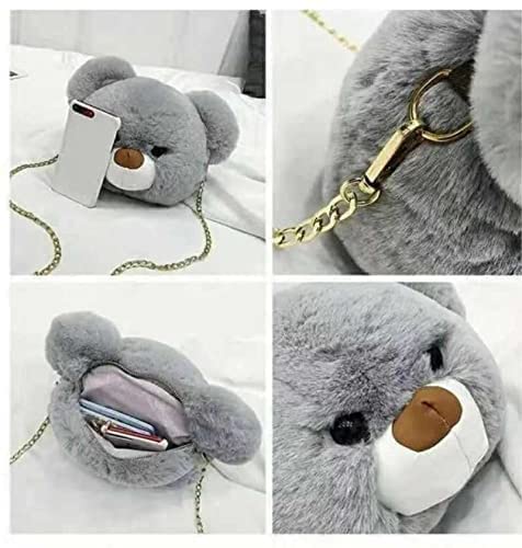 Adorable Teddy Bear Sling Bag for Girls - Cute Crossbody Shoulder Purse (Multicolor) | Perfect for School, Travel & Everyday Use | Pack of 1