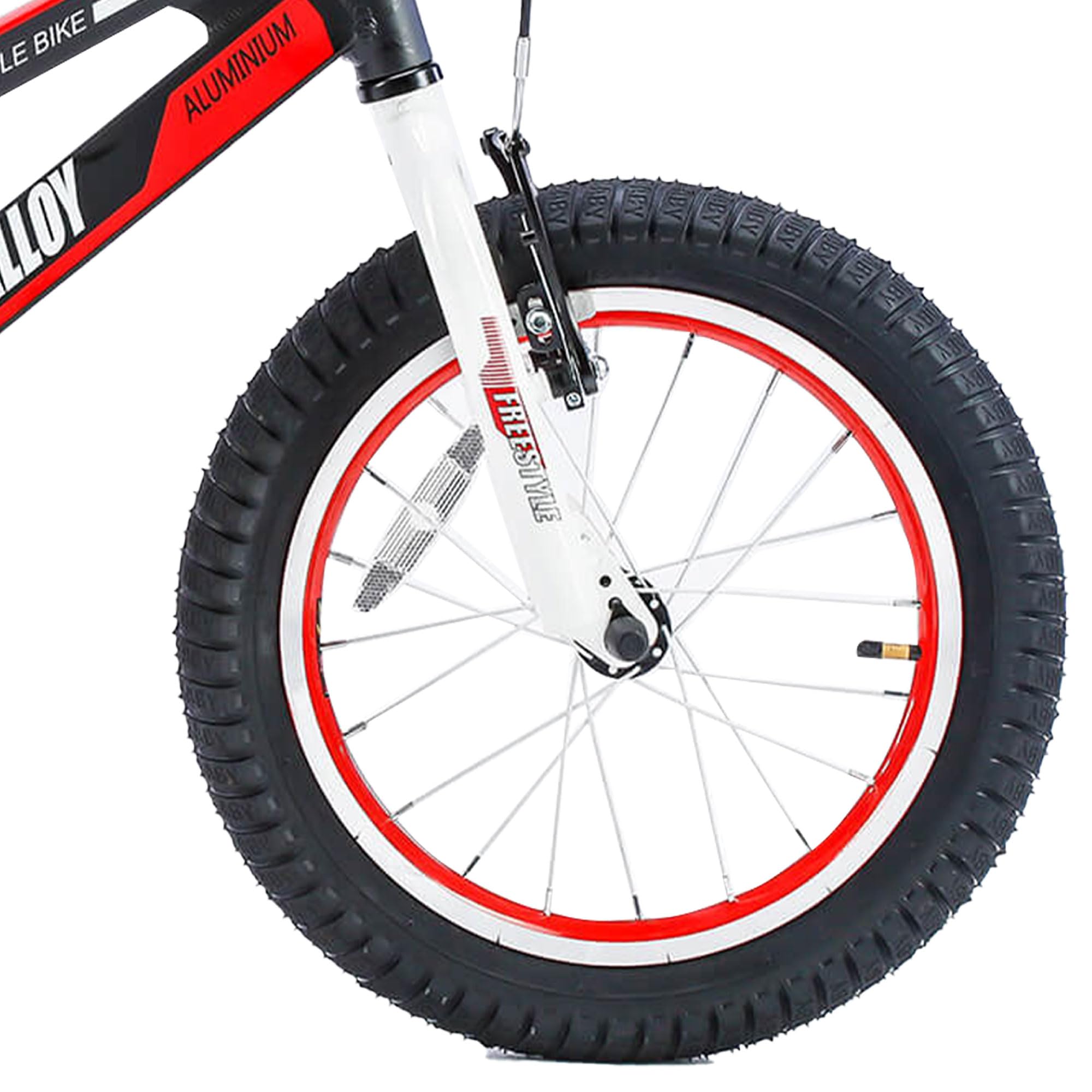 RoyalBaby SpaceKids 16 Inch Kids Bike with Hand Brake & Coaster Brake, Training Wheels & Water Bottle Included - Perfect for Boys & Girls Ages 4-8, Ideal for Neighborhood Rides & Park Adventures