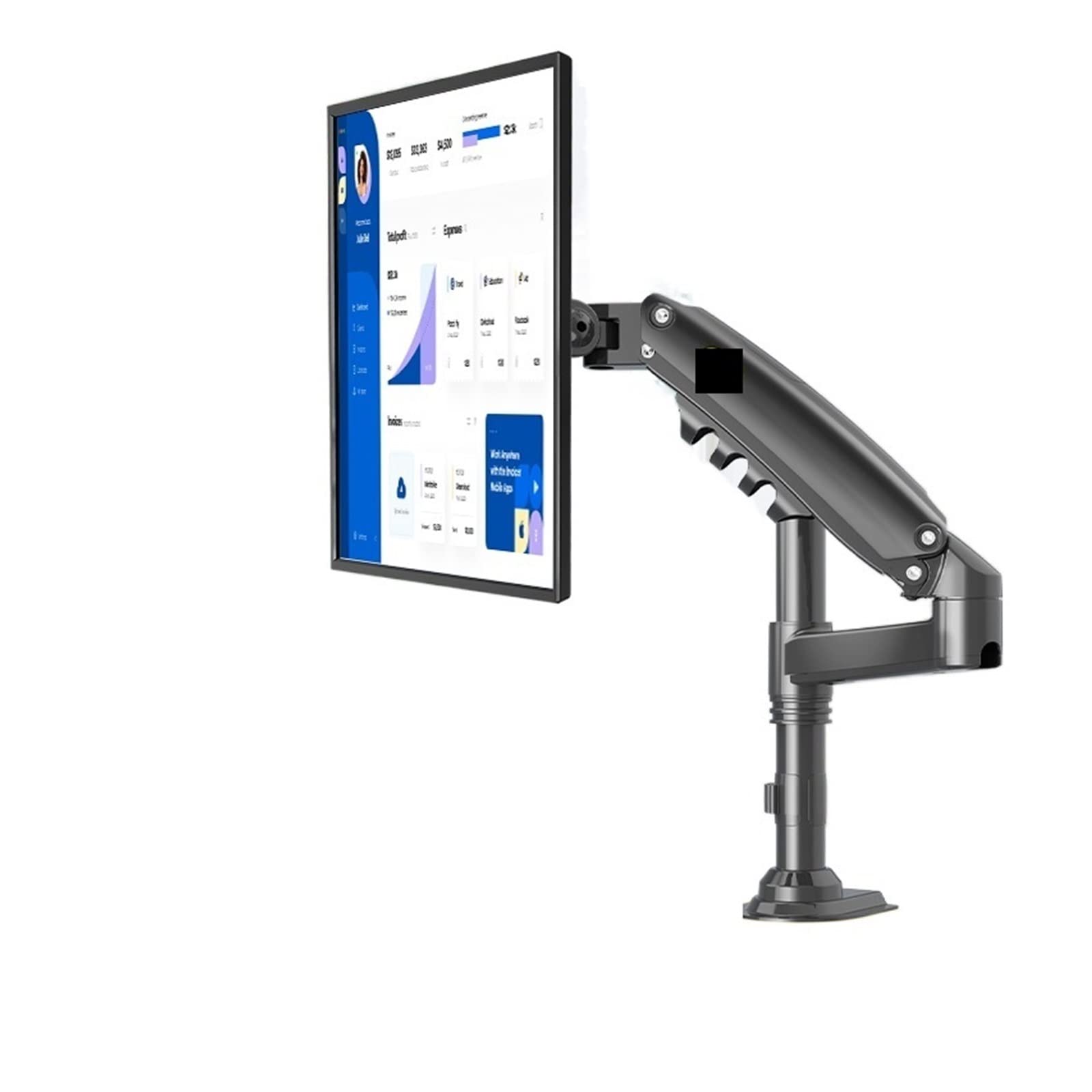 H80 Dual Monitor Arm Mount - 17 to 27 Inch Gas Spring Full Motion LCD TV Bracket with USB 3.0 Ports (2 Pack) - Perfect for Home Office, Gaming Setup & Workspace Ergonomics