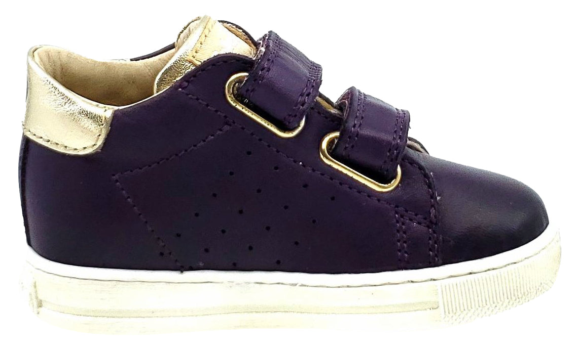 Falcotto Girls Heart Print Sneakers - Stylish Violet & Platinum Casual Shoes for Kids | Perfect for School, Playdates, and Everyday Wear