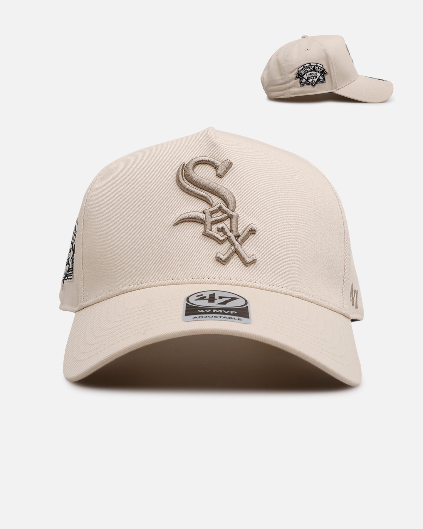 47 Brand Chicago White Sox 'Caramel Swirl' MVP Snapback Hat - Adjustable Baseball Cap for Men & Women - Perfect for Sports Fans, Game Day & Casual Wear