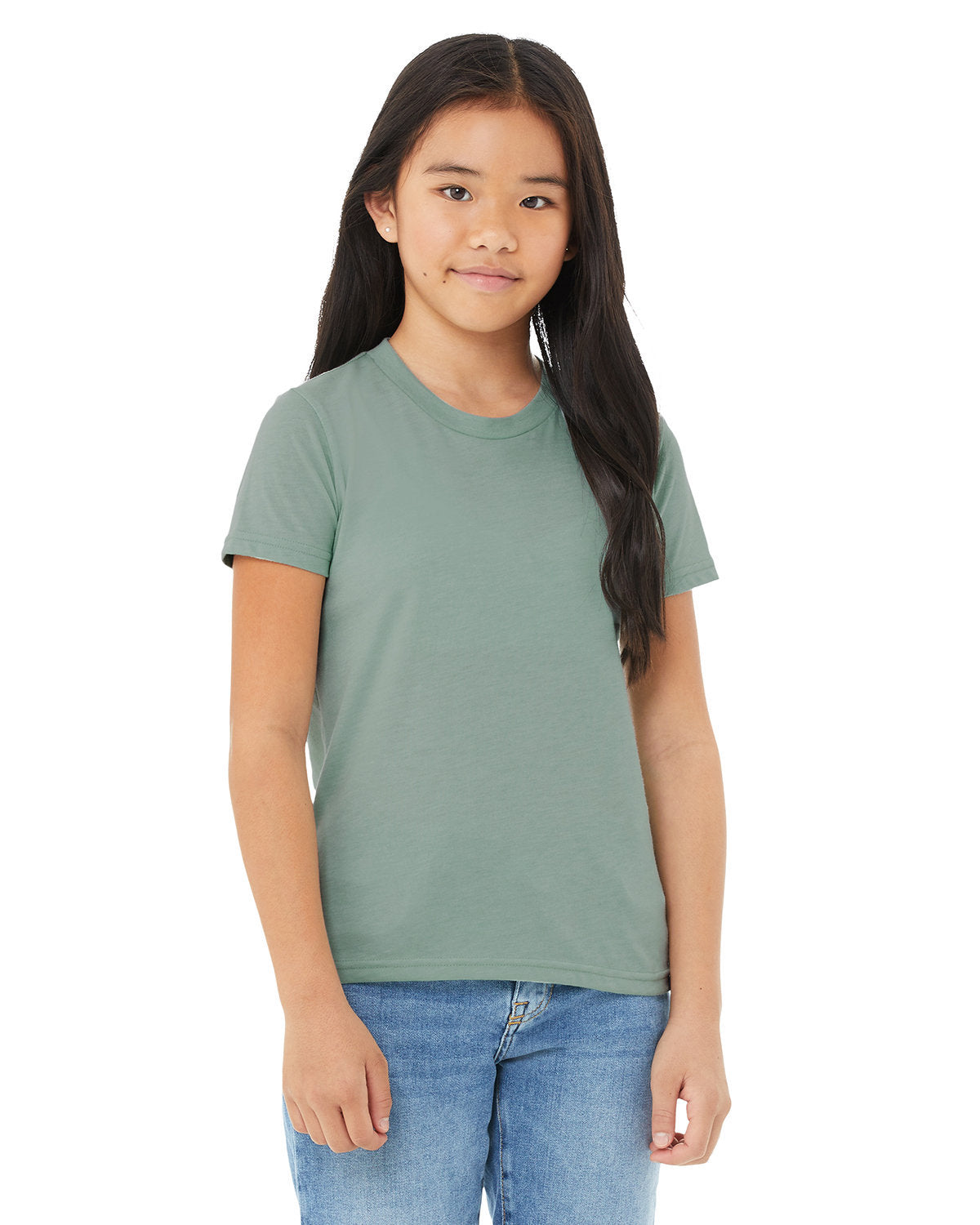Bella + Canvas 3001YCV Youth CVC Jersey T-Shirt - Soft Cotton Blend Short Sleeve Tee for Kids & Teens - Perfect for School, Sports & Everyday Wear