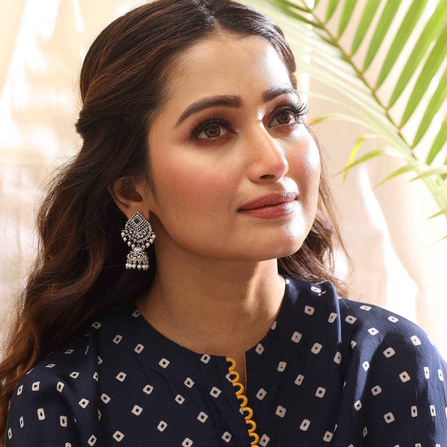 Maati Classic Antique Oxidized Jhumki Earrings - Traditional Indian Jewelry for Women - Perfect for Weddings, Parties & Festive Occasions