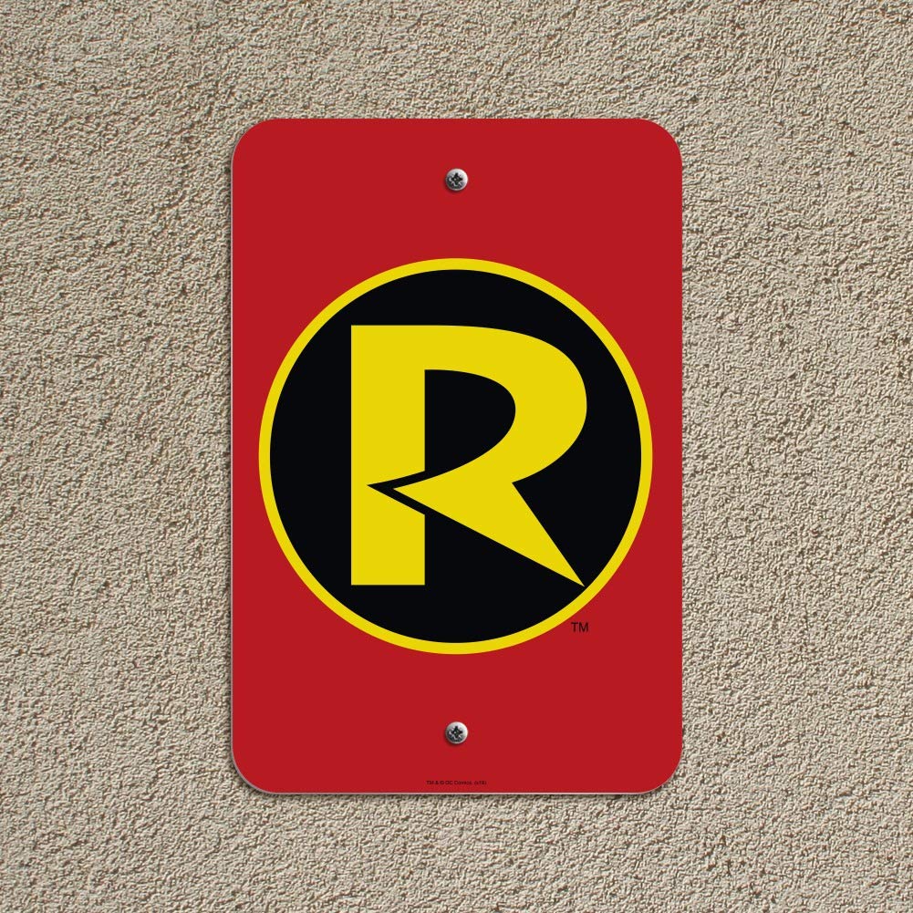 Batman & Robin Logo Wall Sign - Superhero Themed Home & Office Decor - Perfect for Comic Book Fans, Man Cave, Game Room & Superhero Party Decorations