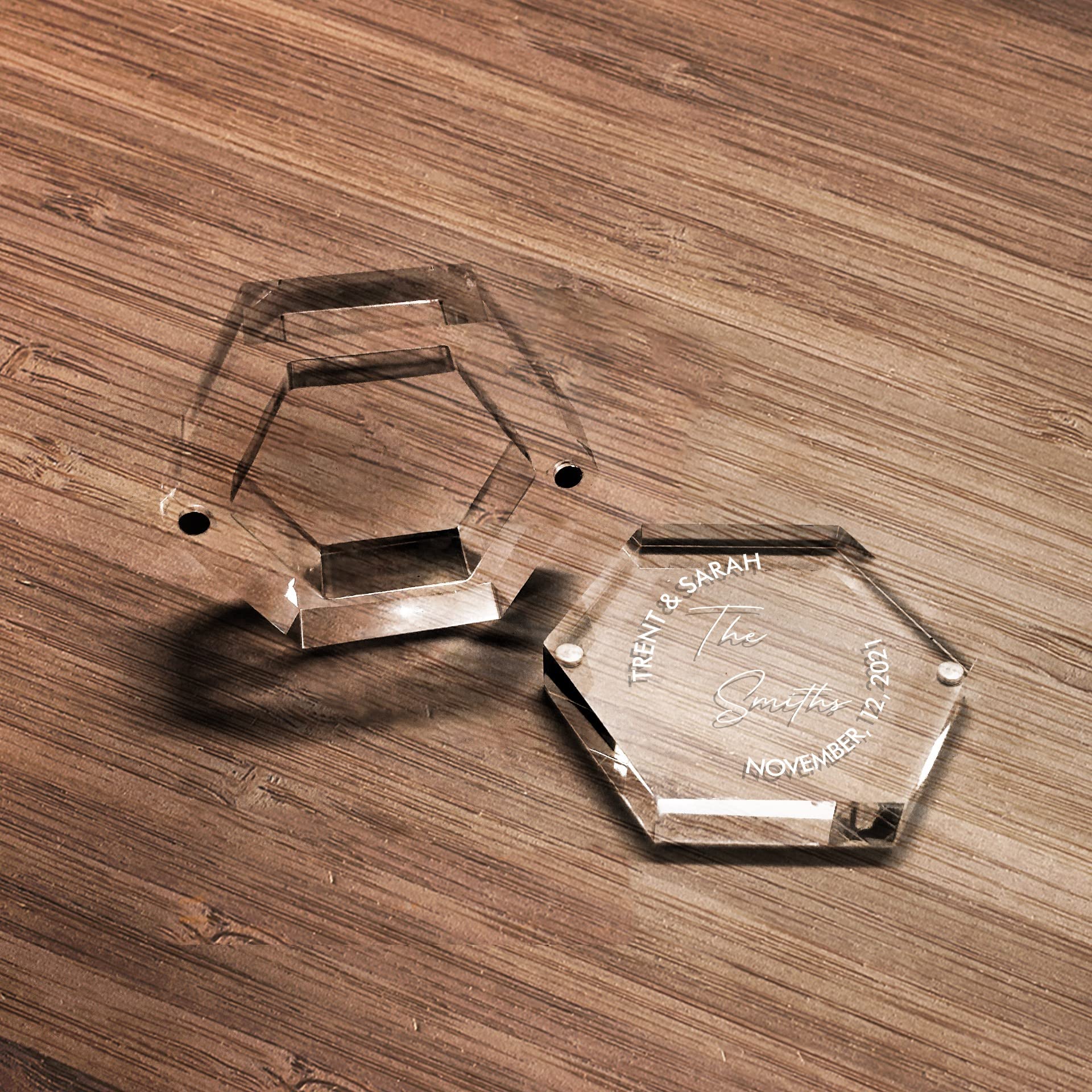 Custom Acrylic Wedding Ring Box - Personalized Engagement Ring Holder for Bride - Luxury Gift Box for Proposals & Ceremonies - Perfect for Wedding, Anniversary & Special Occasions