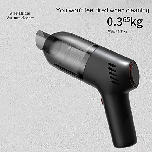 **Powerful Cordless Handheld Vacuum Cleaner - Rechargeable Mini Vacuum with Strong Suction for Car, Home, Kitchen & Pet Hair - Wet & Dry Cleaning - Portable & Lightweight (White) - Perfect for Quick Cleanups, Car Detailing & Pet Hair Removal**