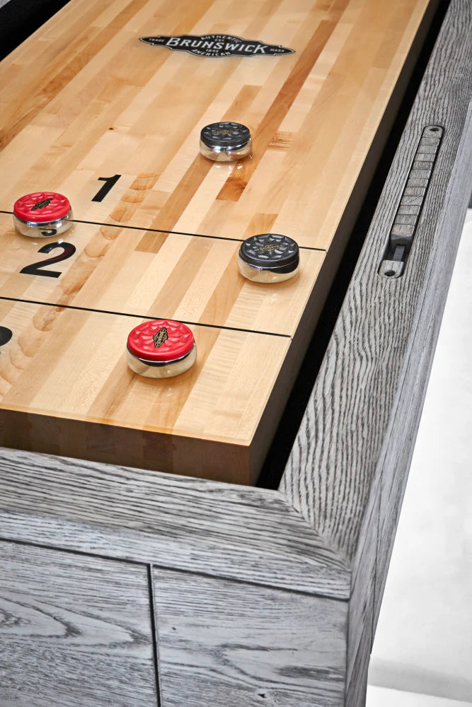Brunswick Sanibel 14-Foot Shuffleboard Table for Game Room, Bar & Home Entertainment - Professional Shuffleboard Game Table for Adults & Families