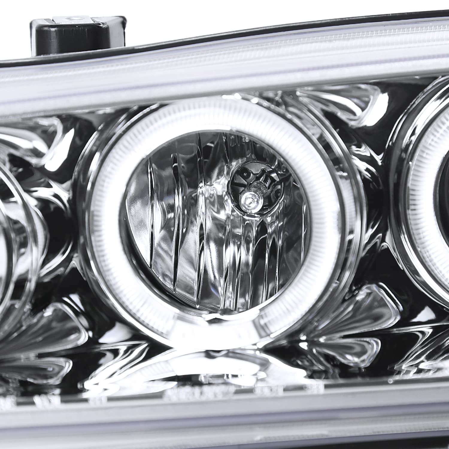 Spec-D LED Projector Headlights for 1994-1997 Honda Accord - Chrome Housing, Clear Lens (Pair) - Upgrade Your Ride