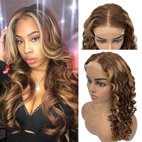 #4/27 Highlight Closure Wig