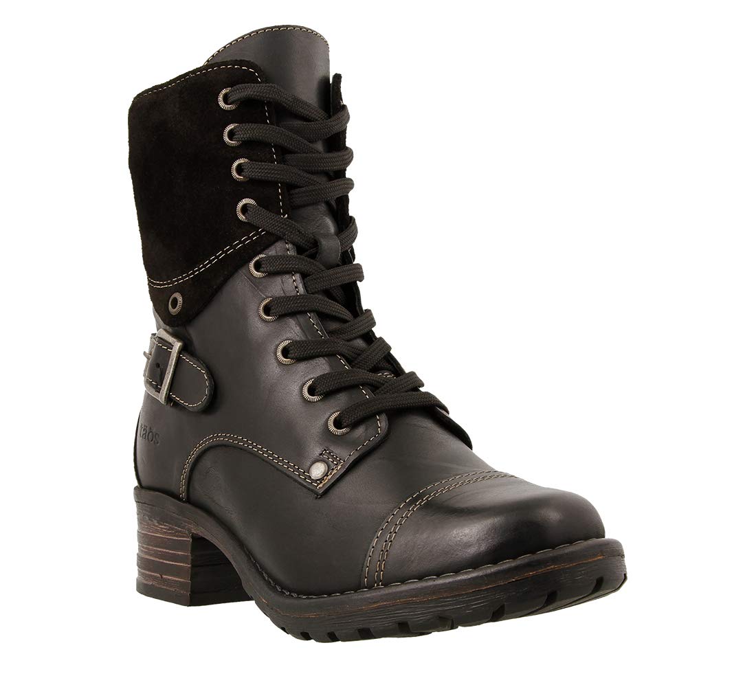 **Taos Crave Women's Boots – Stylish & Comfortable Ankle Boots with Lace-Up & Zipper for Perfect Fit – Removable Arch Support Footbed – Ideal for Casual Wear, Work & Outdoor Adventures**