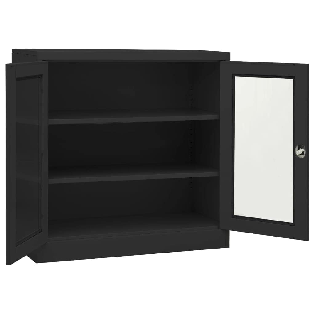 Steel Storage Cabinet with Adjustable Shelves - 35.4