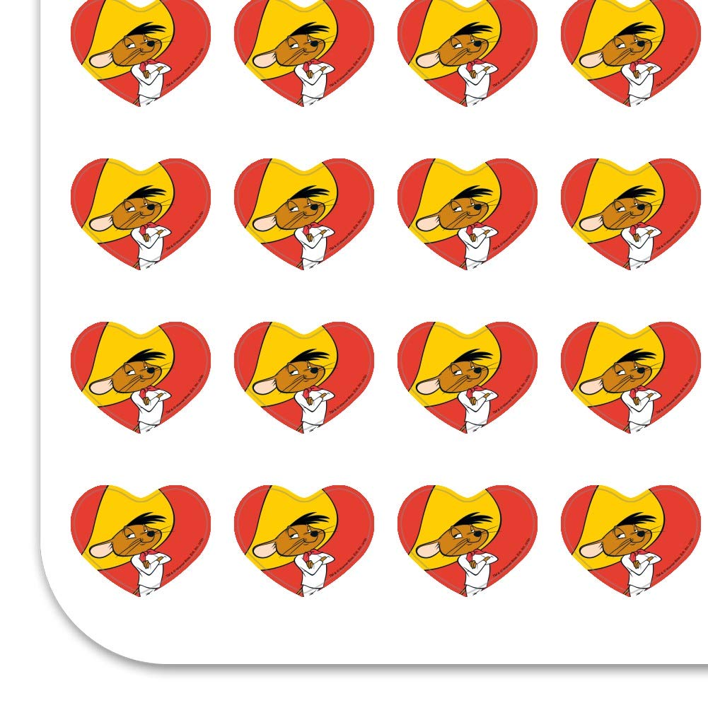 Looney Tunes Speedy Gonzales Heart Shaped Planner Stickers - Cute Cartoon Calendar & Scrapbook Decoration for Journals, DIY Crafts, Bullet Journals & School Supplies
