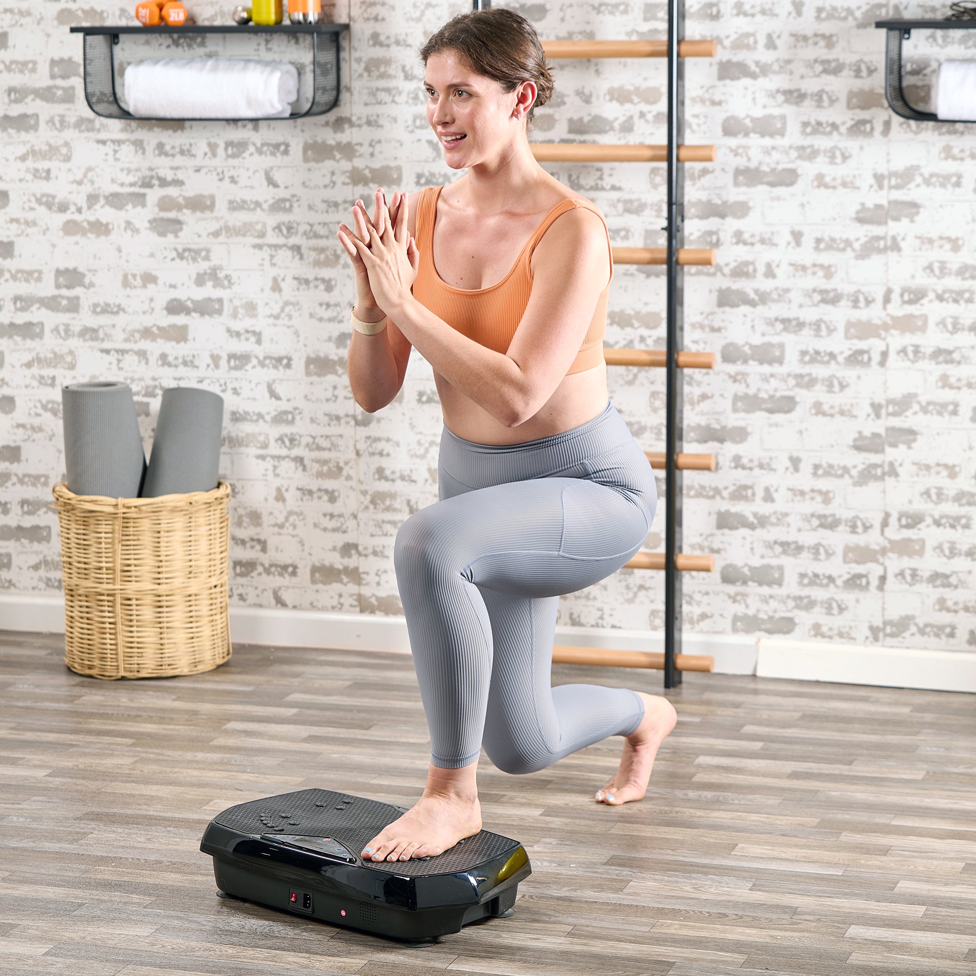 HexaPlate Lite Vibration Plate Machine - Whole Body Workout Equipment for Weight Loss, Toning & Recovery | Home Gym Fitness Machine for Women & Men | Perfect for Small Spaces & Home Exercise