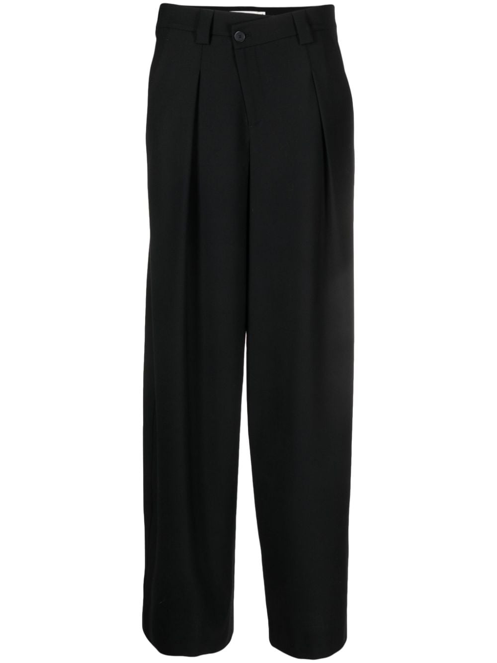 Black Closed Trousers for Men & Women - Comfortable Slim Fit Pants for Office, Travel & Casual Wear