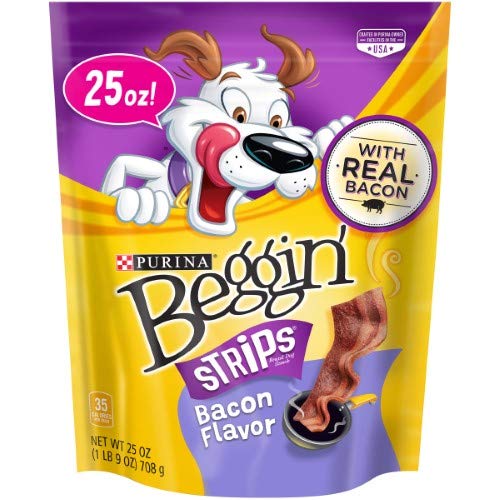 Beggin Strips Bacon Dog Treats - Pack of 10 | Natural, Crunchy & Irresistible Flavor | Perfect for Training, Rewards & Snack Time