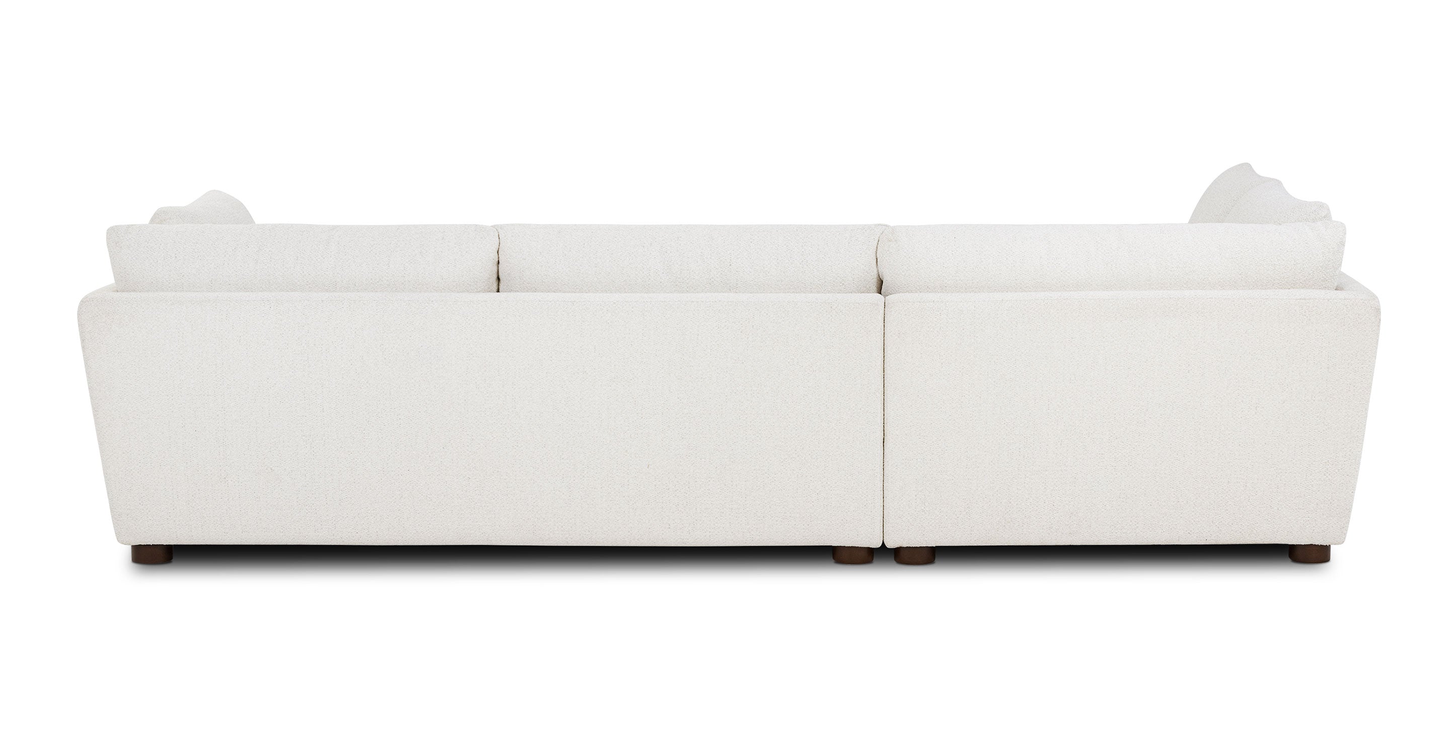 Pertuis 122 Left Facing Bumper Sectional Sofa - Modern L-Shaped Couch for Living Room, Home Theater & Family Gatherings