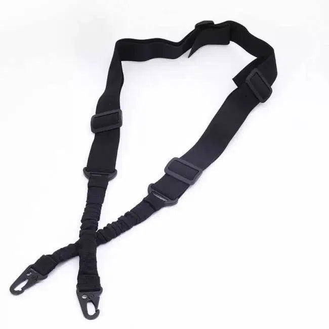 2-Point Heavy Duty Bungee Cord Sling with Hooks - Adjustable Elastic Tie Down Straps for Cargo, Luggage, Motorcycle & Outdoor Gear Securing