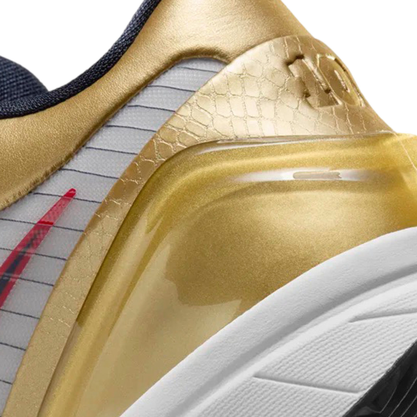 Nike Kobe 4 Basketball Shoes - Olympic Gold Medal Edition in Metallic Gold & Black | Performance Sneakers for Court Play & Streetwear Fashion