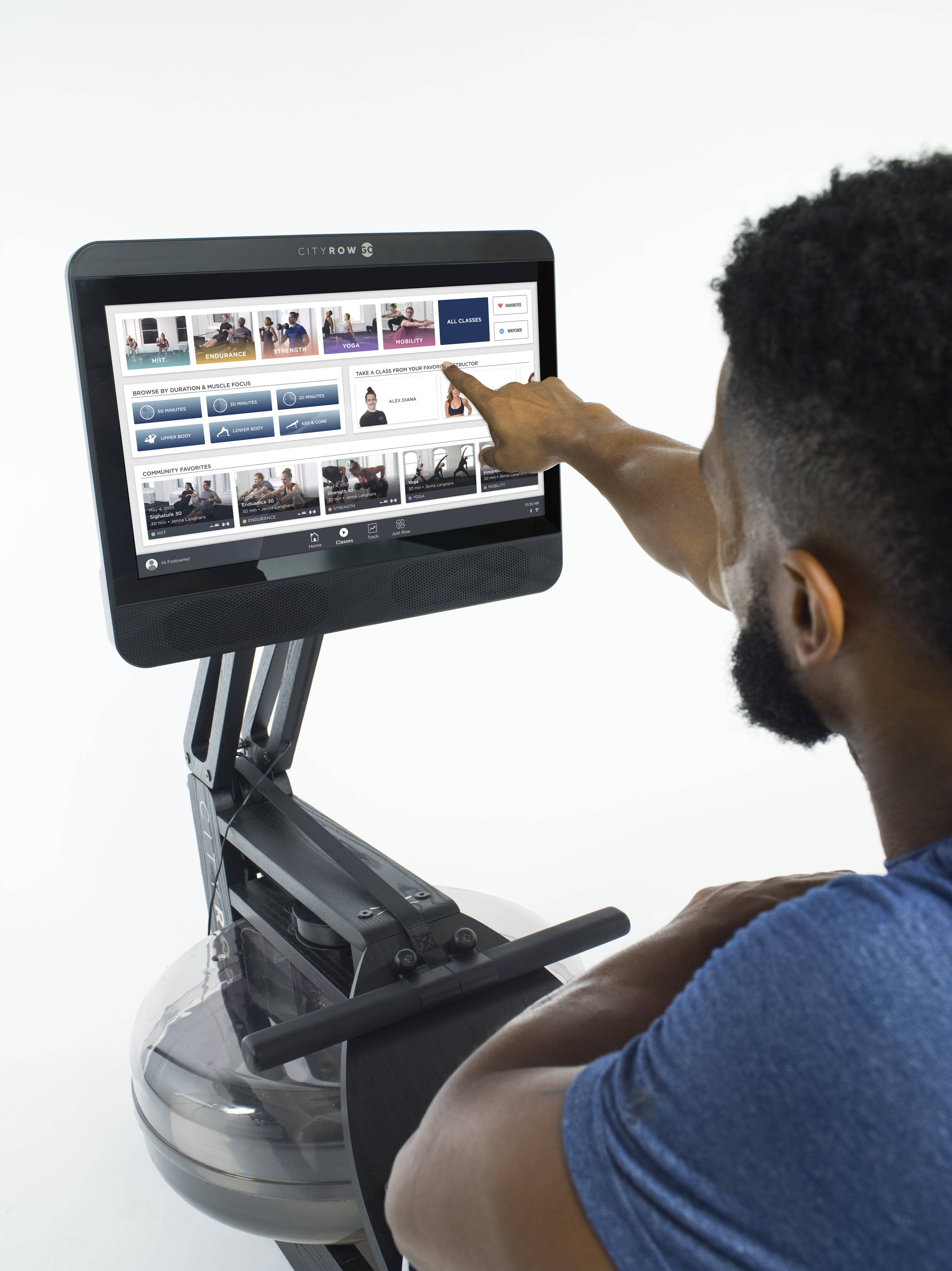 WaterRower A1 CityRow Connect Shadow Rowing Machine - Premium Home Fitness Equipment for Full-Body Workout | Perfect for Small Spaces & Cardio Training