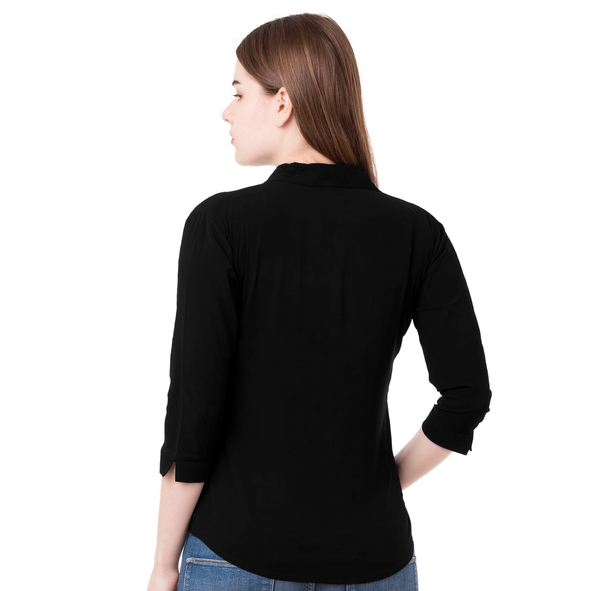 Miss Fame Women's Rayon Shirt - Soft & Breathable Casual Blouse for Summer, Work & Everyday Wear