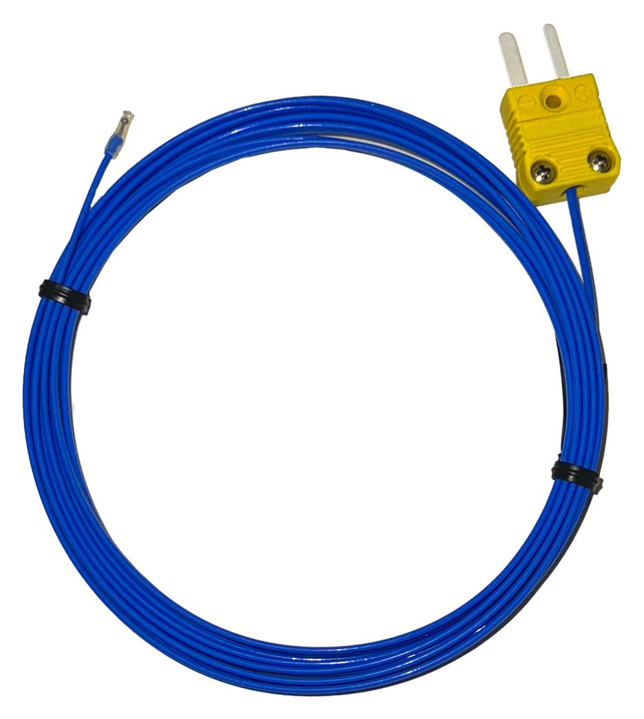 High Accuracy Type K Waterproof Beaded Wire Thermocouple Probe - Industrial & Food Temperature Sensor for Cooking, HVAC, and Laboratory Use