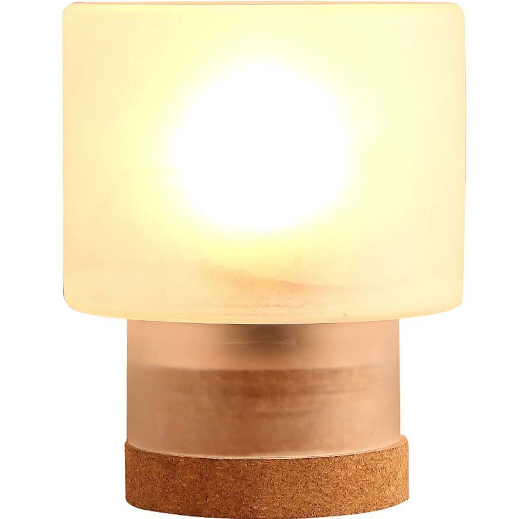 BHJKL Multifunction LED Desk Lamp - Modern Nordic Style Glass Table Lamp with Adjustable Brightness, Perfect for Office, Study, Bedroom & Living Room - White (Ideal for Reading, Working & Home Decor)