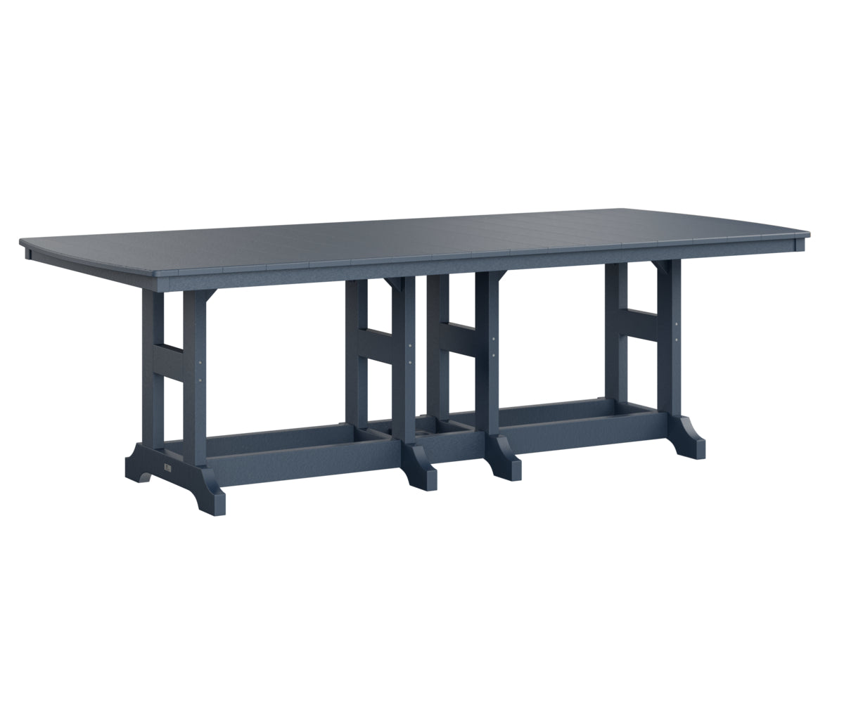 Berlin Gardens 44 x 96 Inch Rectangular Outdoor Dining Table - Classic Garden Patio Furniture for Backyard, Deck, and Poolside Gatherings