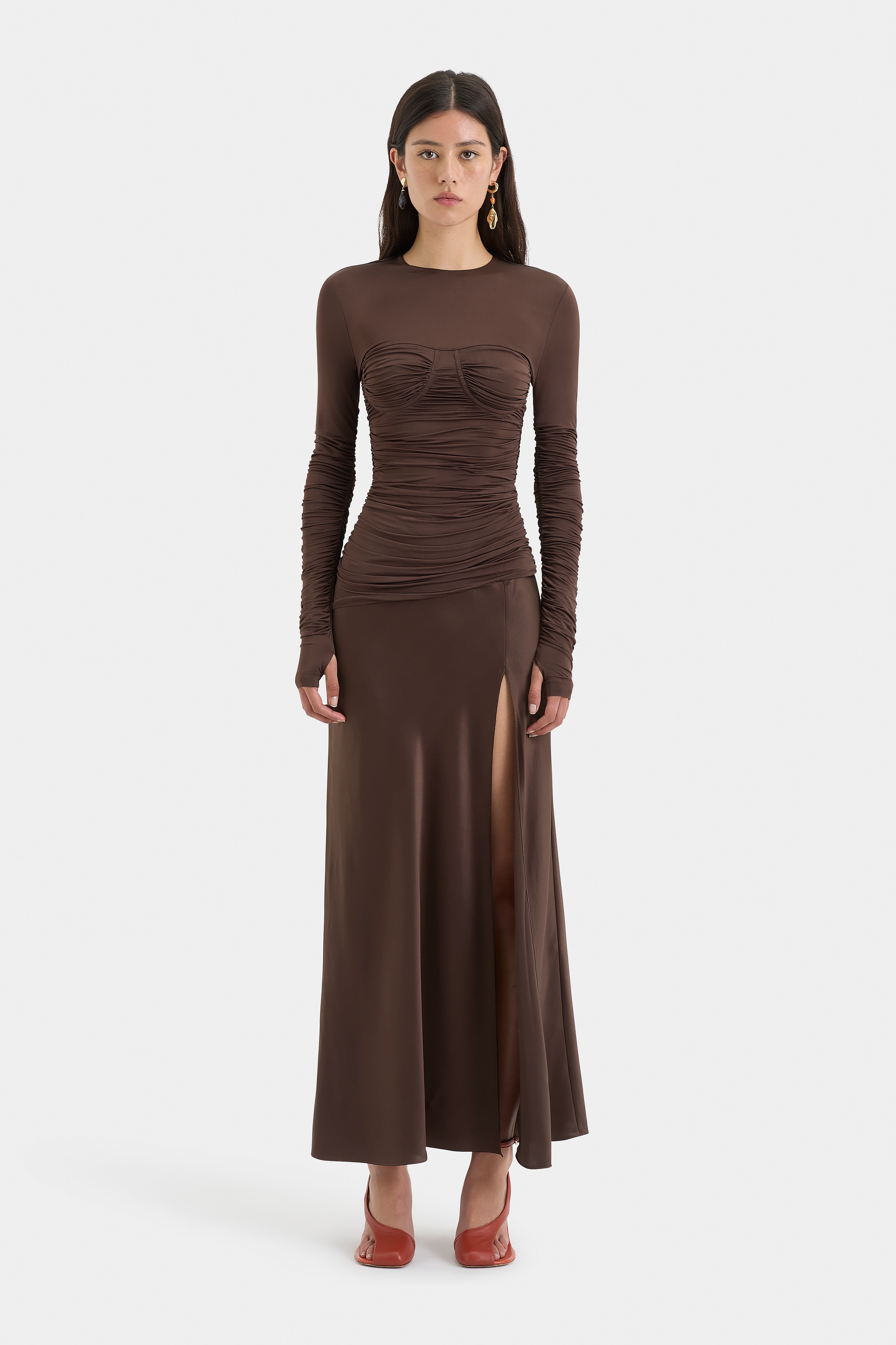 Alessia Elegant Draped Evening Gown for Women - Formal Dresses for Weddings, Prom & Special Occasions