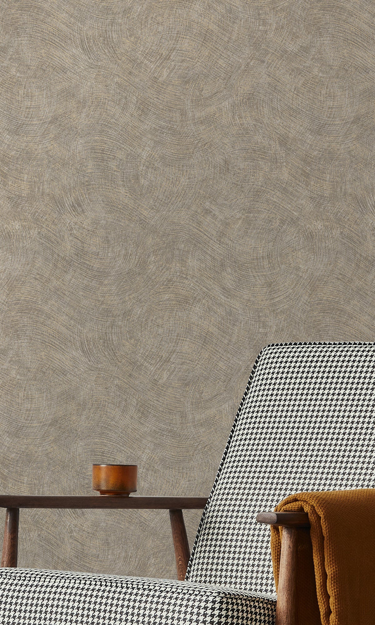 Dark Grey Wave Motion Textured Wallpaper R9703 - Modern Peel and Stick Removable Wallpaper for Bedroom, Living Room, Bathroom Decor