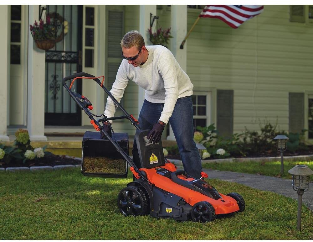 BLACK + DECKER 40V Max Lithium Cordless Lawn Mower (CM2043) - Refurbished with Full Warranty | Lightweight Battery-Powered Lawn Care for Small to Medium Yards