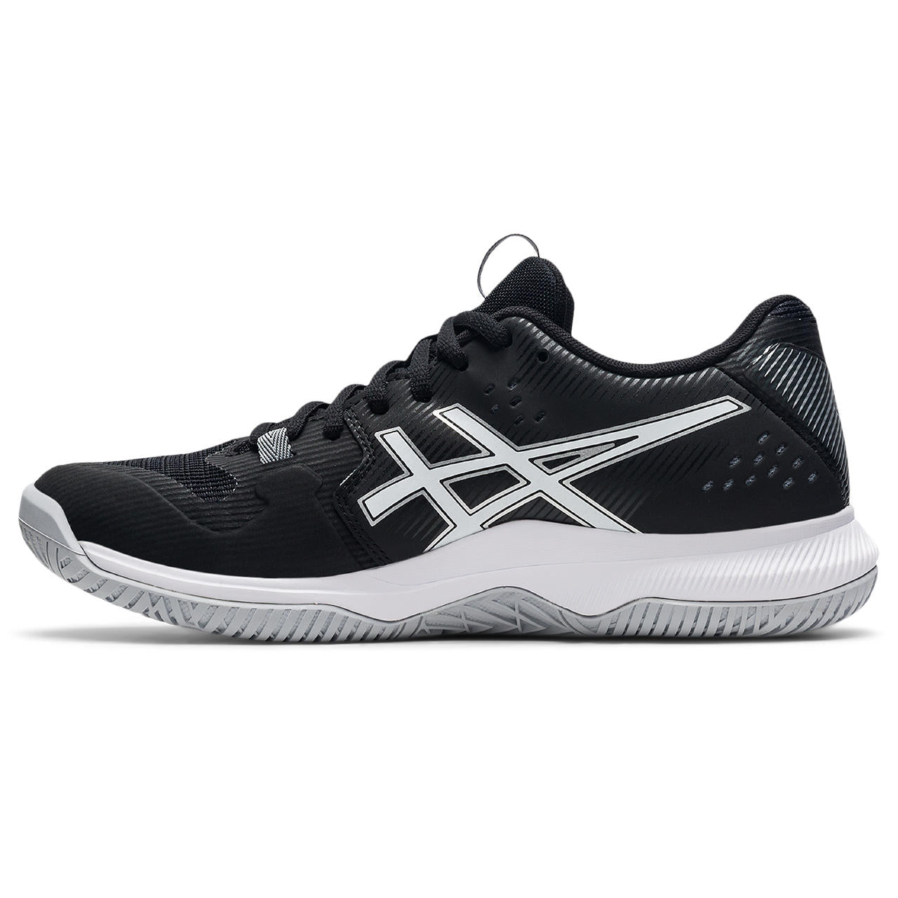 ASICS Gel Tactic Women's Volleyball Shoes - Lightweight Indoor Court Shoes for Women with Cushioning Technology (Black/White) | Perfect for Volleyball, Badminton & Squash Players