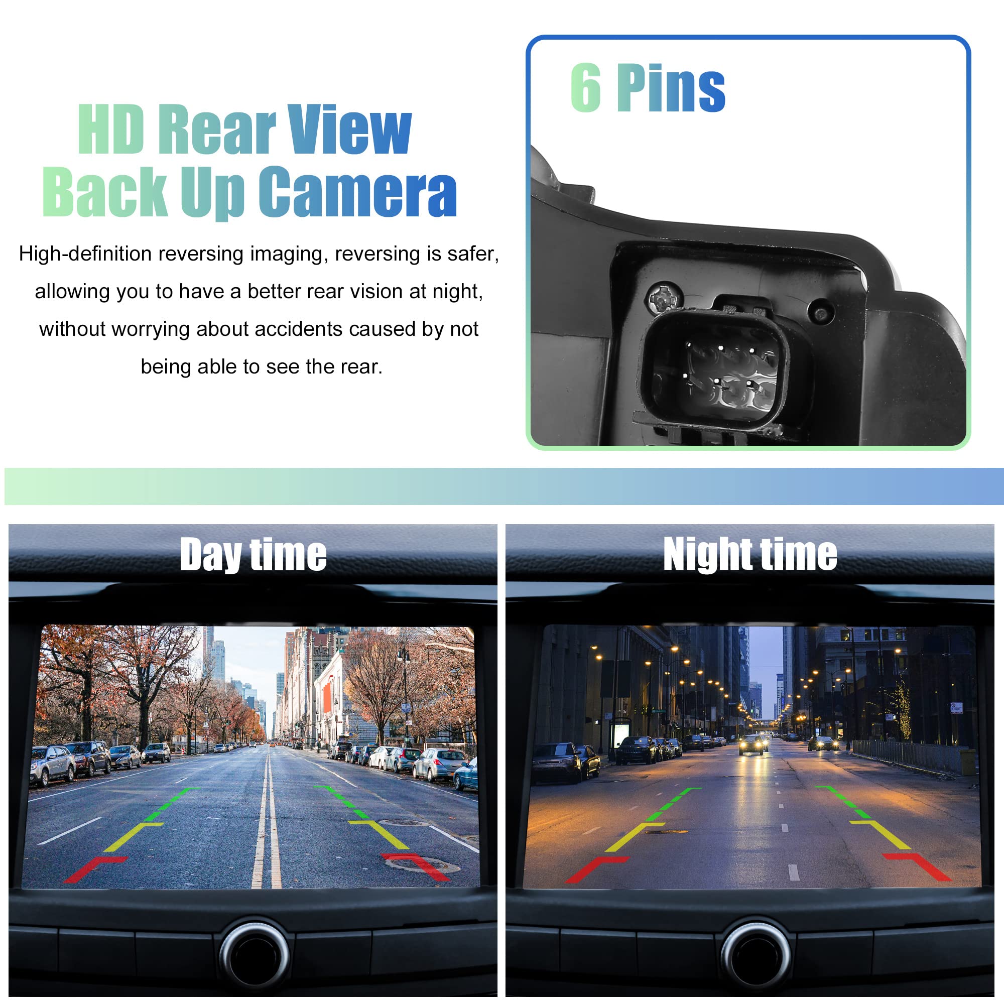 X AUTOHAUX 86790-04021 Rear View Backup Camera for Toyota Tacoma 2013-2015 - HD Night Vision Parking Assist Reverse Camera | Perfect for Tight Parking & Trailering