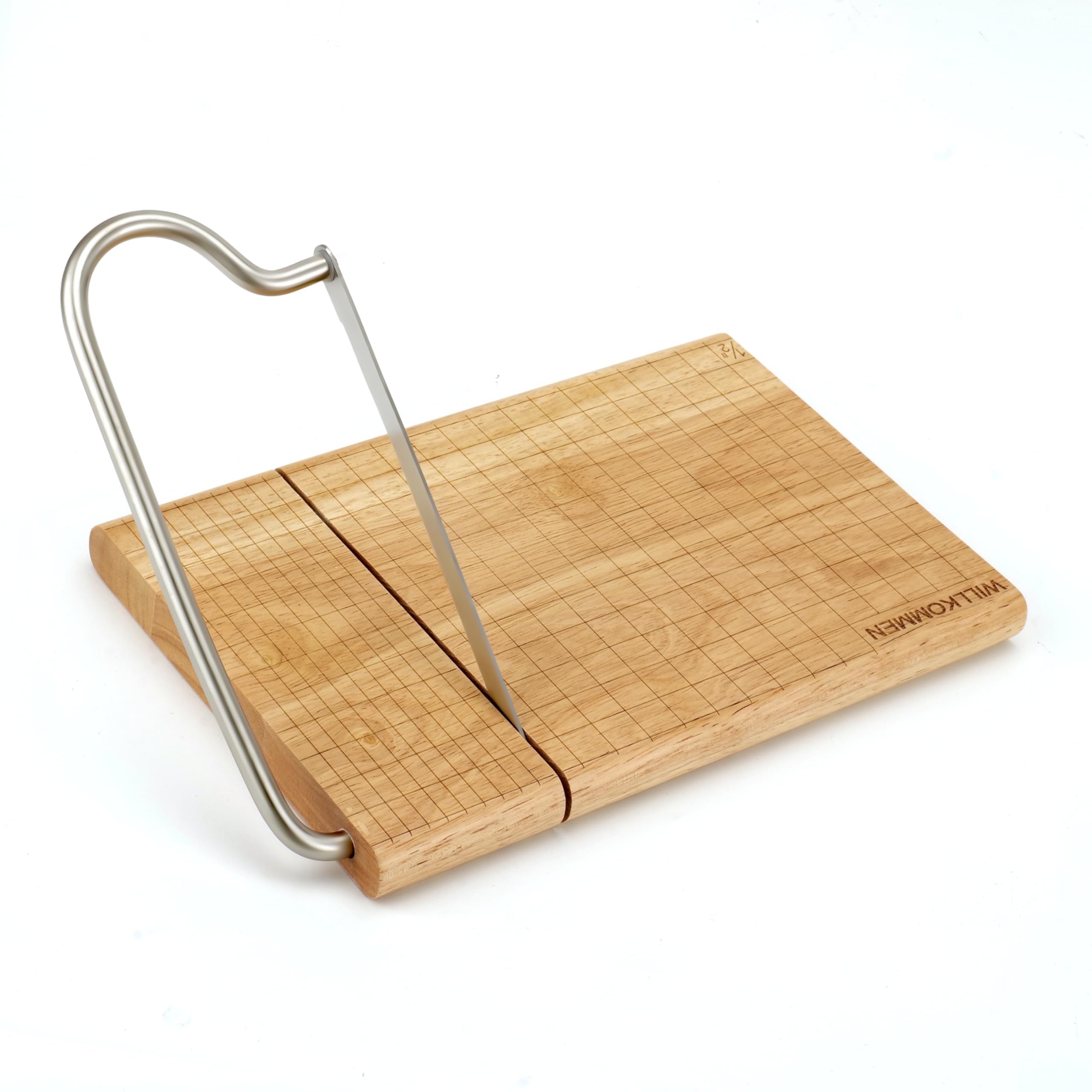 Premium Wooden Cheese Slicer & Cutting Board with Stainless Steel Blade - 10.8