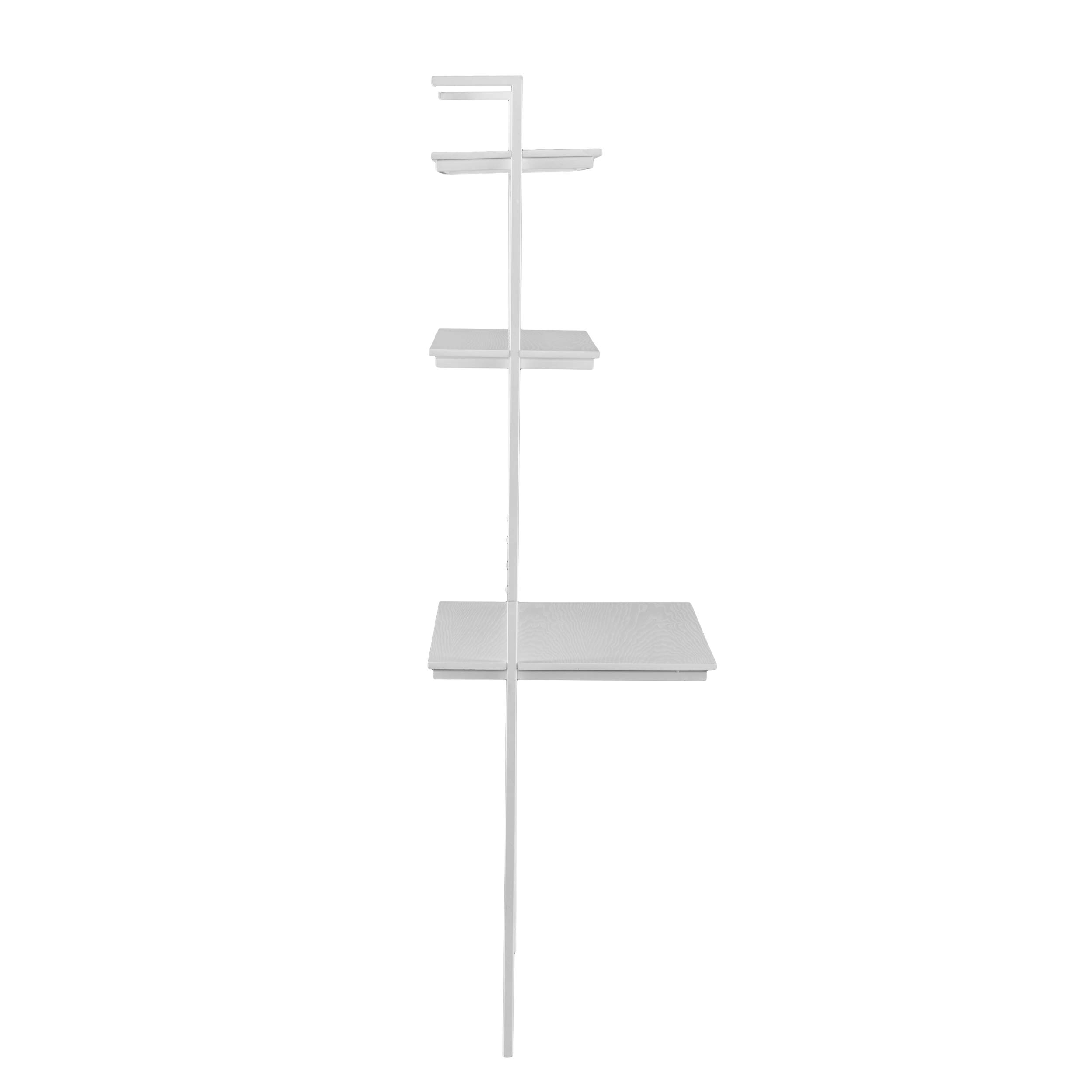 SEI Furniture Haeloen 30 Inch White Wall Mounted Desk - Space Saving Floating Desk for Small Home Office, Dorm Room & Apartment